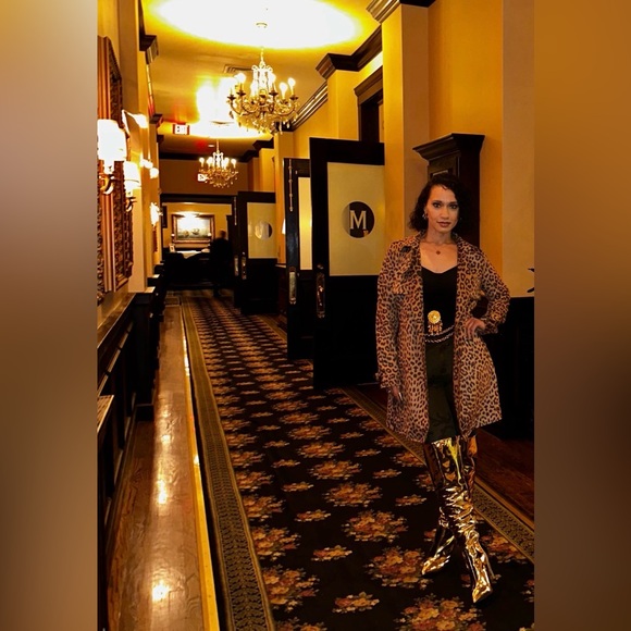 Forever 21 Leopard Print Trench Jacket/Blazer - Picture 6 of 12